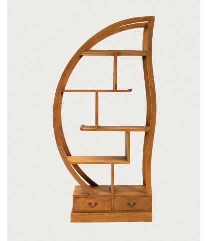 Yin Yang - Solid teak bookcase