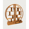 Yin Yang - Bibliothèque en bois massif de teck