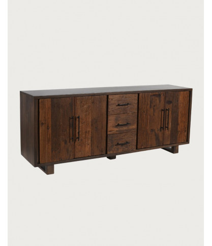 Alto - Low sideboard in recycled teak 200 cm