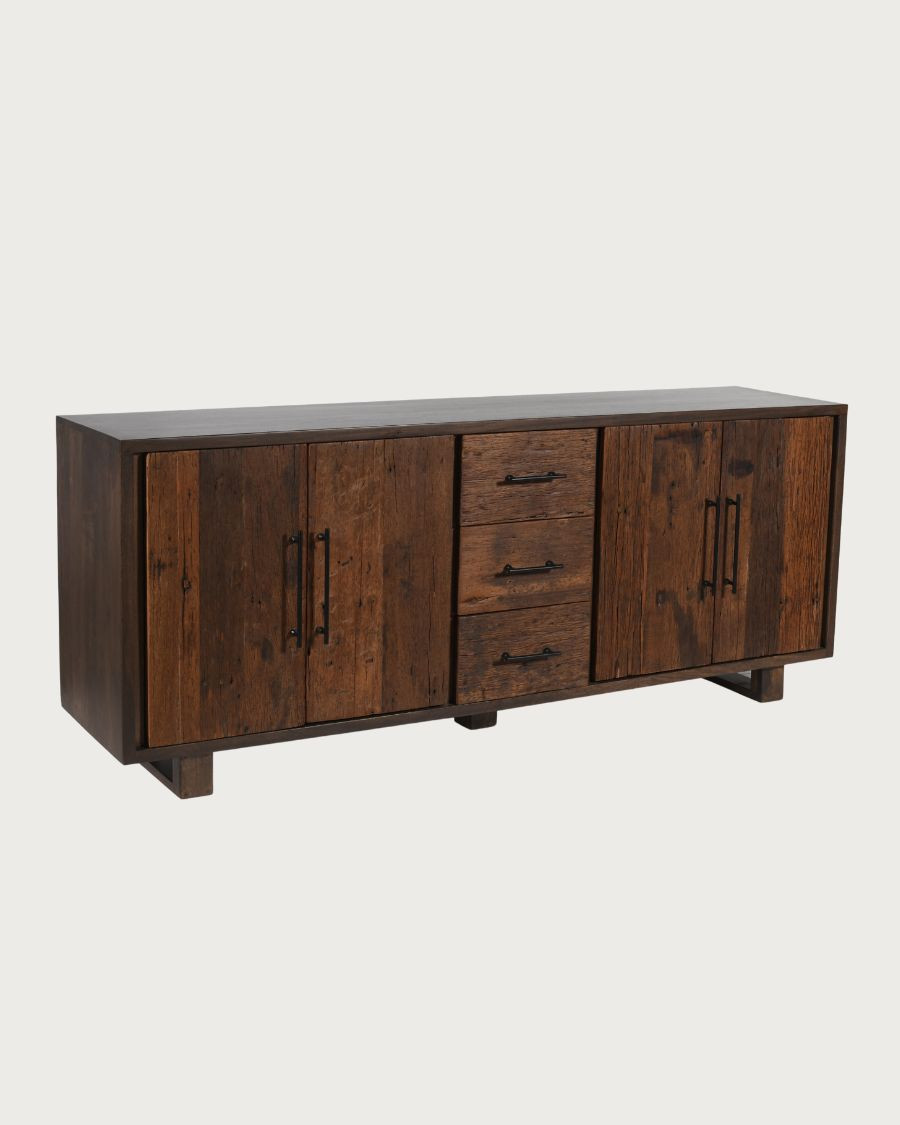 Alto - Low sideboard in reclaimed teak 200 cm