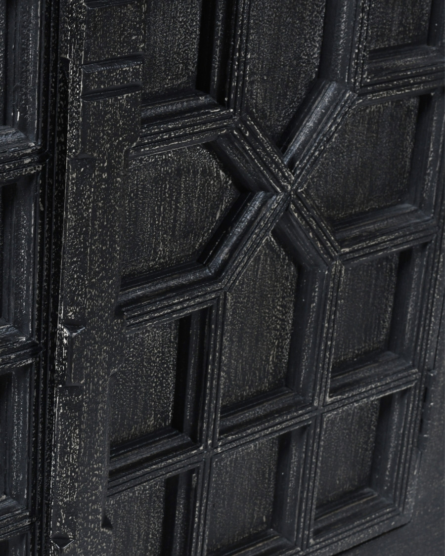 Zaraya - Low sideboard in solid mango wood 185 cm