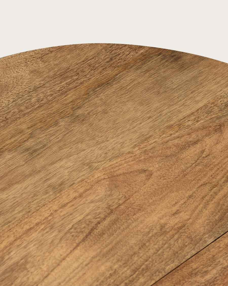 Lasco – Runder Aufbewahrungs-Couchtisch aus Metall und Holz