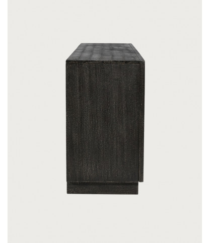 Zaraya – Niedriges, geschnitztes Sideboard aus massivem Mangoholz, 185 cm
