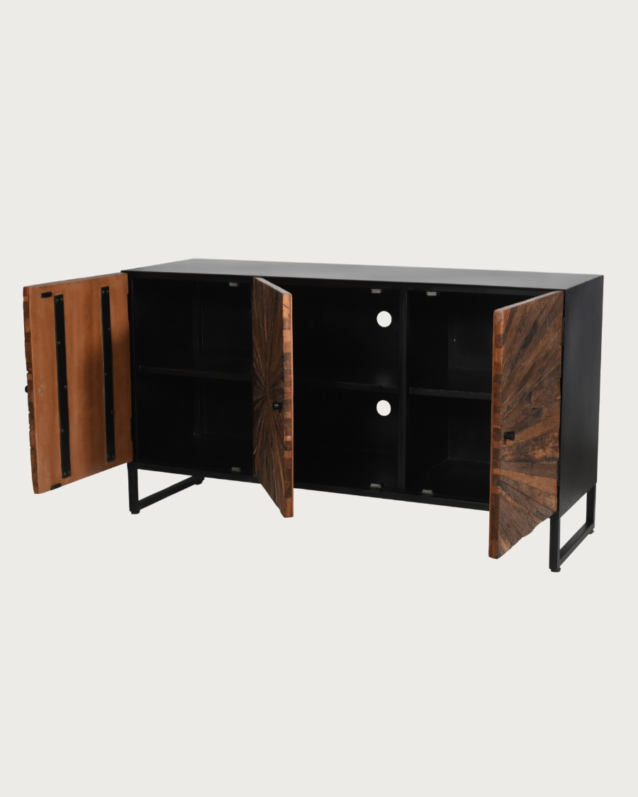Mandala - Buffet bas en teck recyclé 145 cm