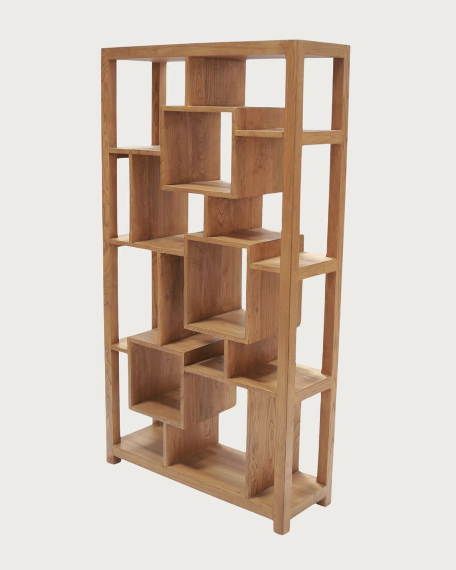 Maze - Mensola in legno massello di teak