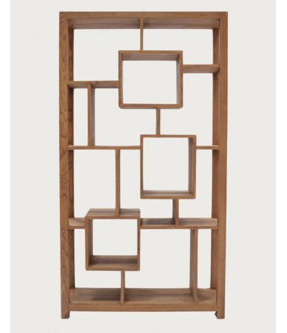 Maze - Mensola in legno massello di teak
