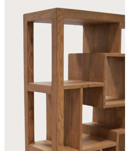 Maze - Estantería de madera maciza de teca