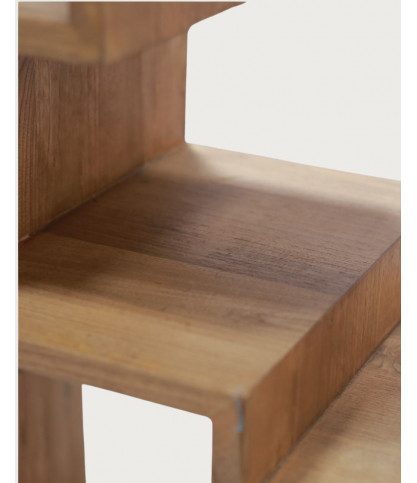 Maze - Estantería de madera maciza de teca