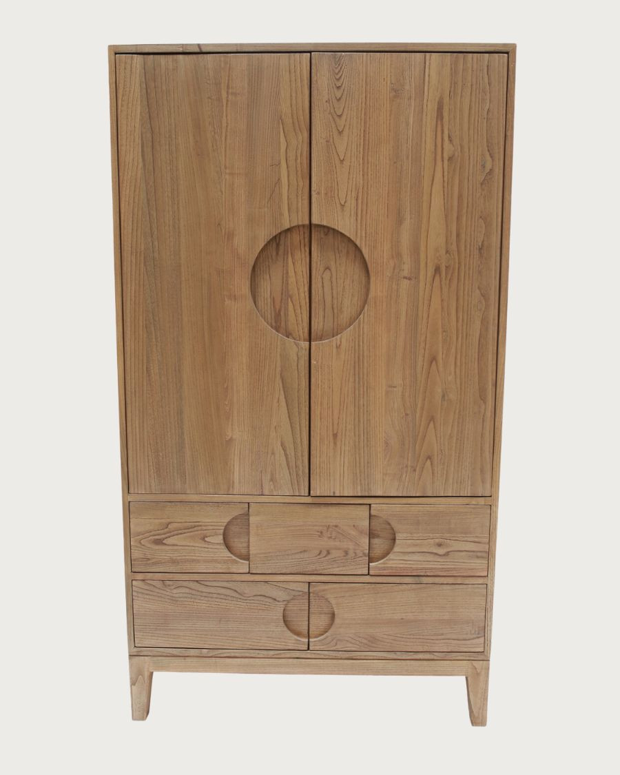 Kyoto - Solid teak wood wardrobe