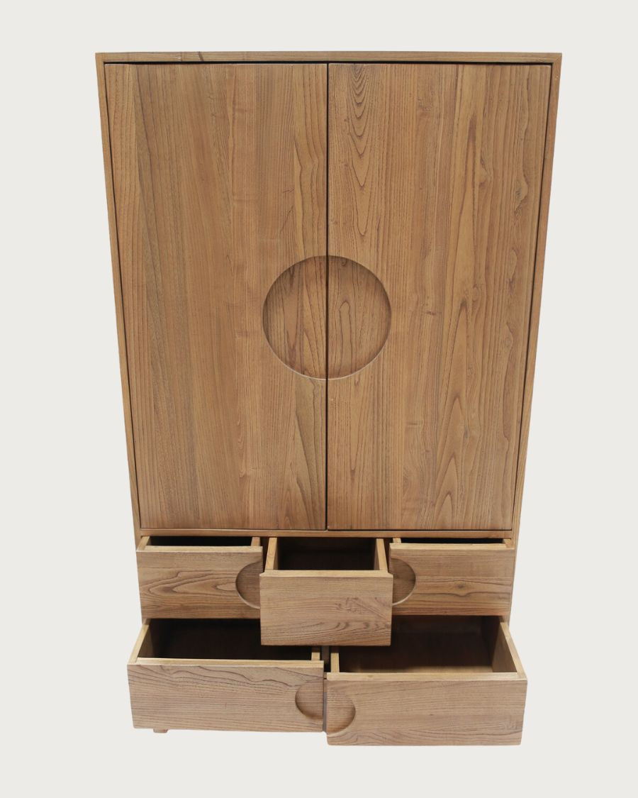 Kyoto - Solid teak wood wardrobe