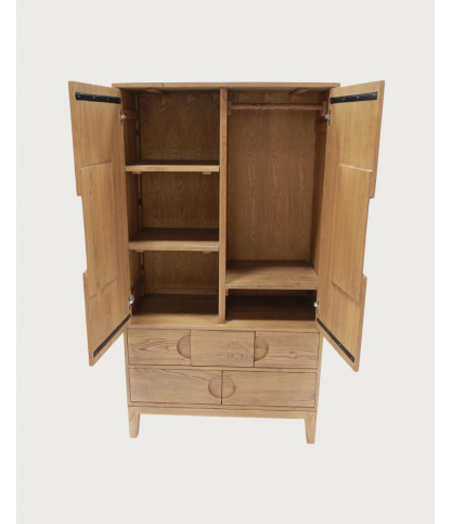 Kyoto - Solid teak wood wardrobe