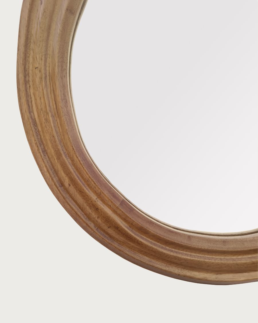 Lucky - Miroir en bois massif de manguier