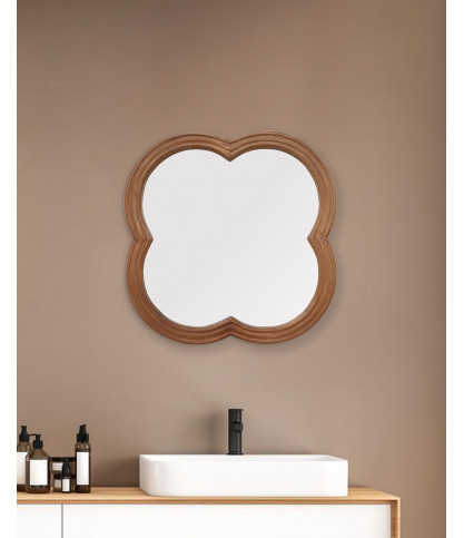 Lucky - Miroir en bois massif de manguier