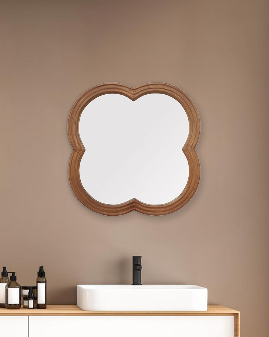 Lucky - Miroir en bois...
