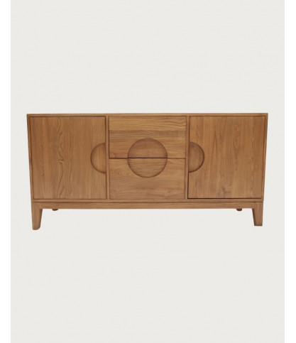 Kyoto - Vintage-Sideboard aus massivem Teakholz 165 cm
