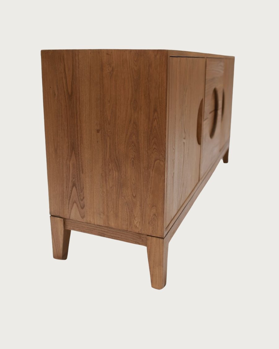 Kyoto - Vintage-Sideboard aus massivem Teakholz 165 cm
