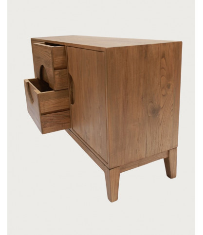 Kyoto - Vintage dressoir van massief teakhout, 165 cm