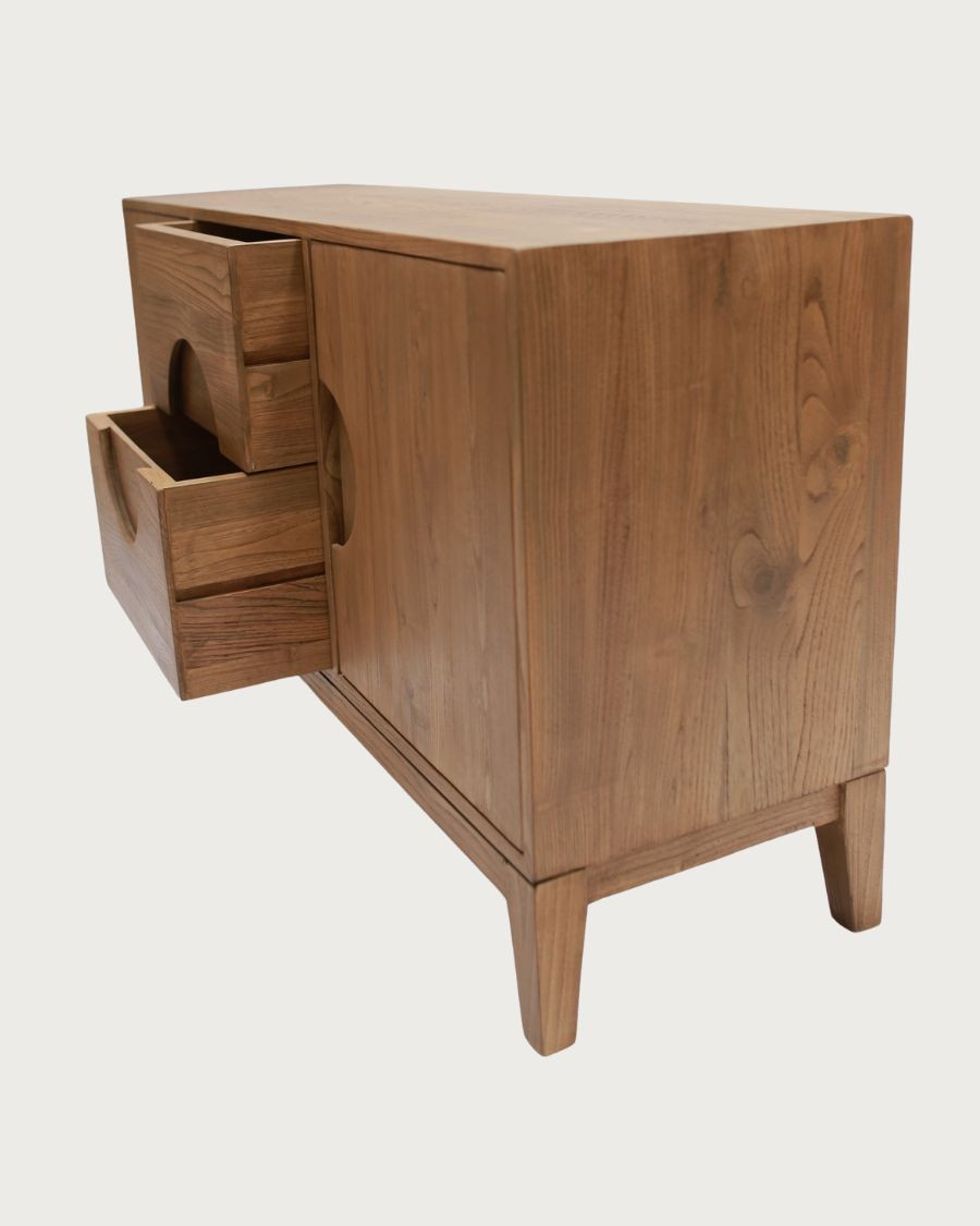 Kyoto - Vintage-Sideboard aus massivem Teakholz 165 cm