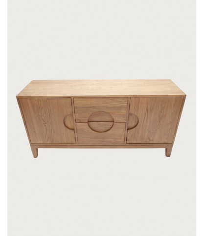Kyoto - Vintage dressoir van massief teakhout, 165 cm