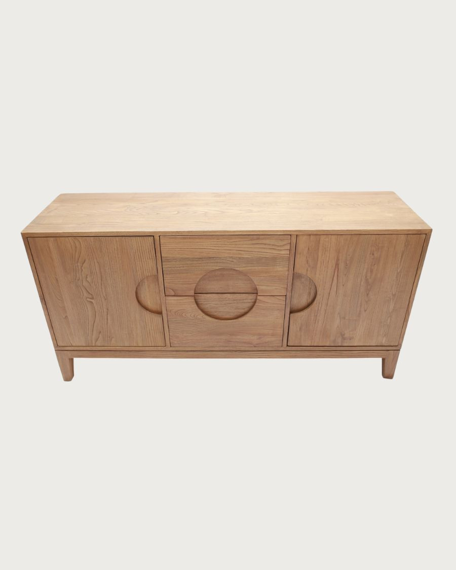 Kyoto - Vintage dressoir van massief teakhout, 165 cm