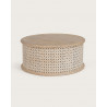 L'Orient - Round carved solid wood coffee table