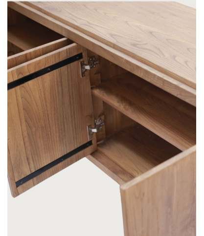 NARA- Buffet bas en bois massif de teck 170 cm - Style asiatique