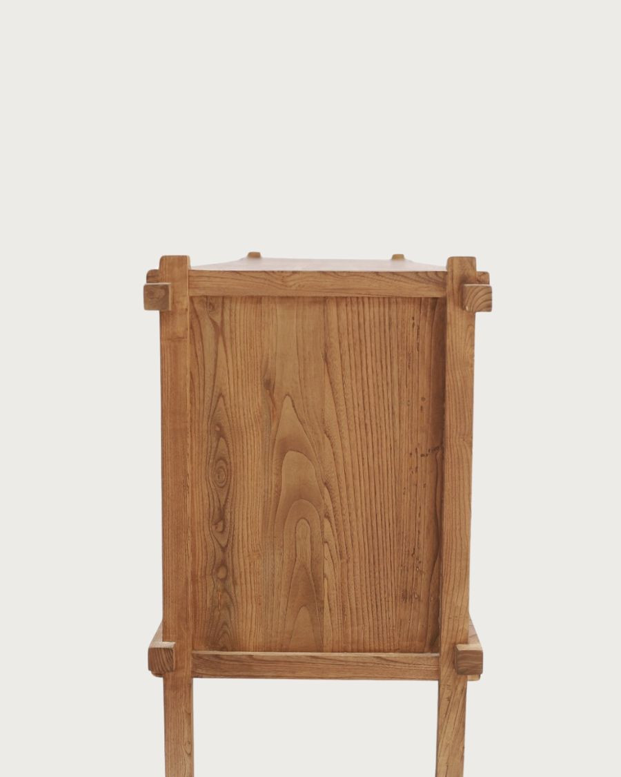 NARA – Niedriges Sideboard aus massivem Teakholz, 190 cm – Asiatischer Stil
