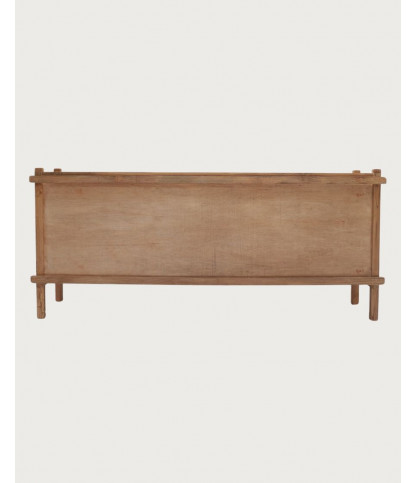 NARA - Aparador bajo de madera maciza de teca, 190 cm - Estilo asiático
