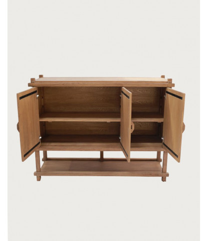 NARA - Grand buffet en bois de teck 160 cm - Style asiatique