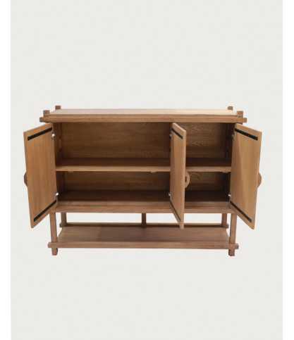 NARA - Großes Sideboard aus Teakholz, 160 cm, im asiatischen Stil