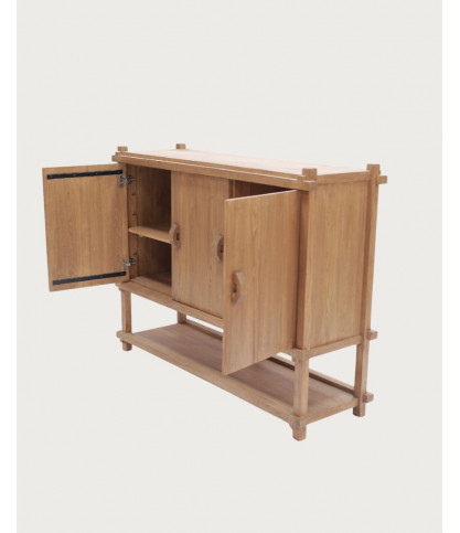 NARA - Gran buffet de madera Sungkai 160 cm - Estilo asiático