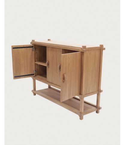 NARA - Großes Sideboard aus Teakholz, 160 cm, im asiatischen Stil