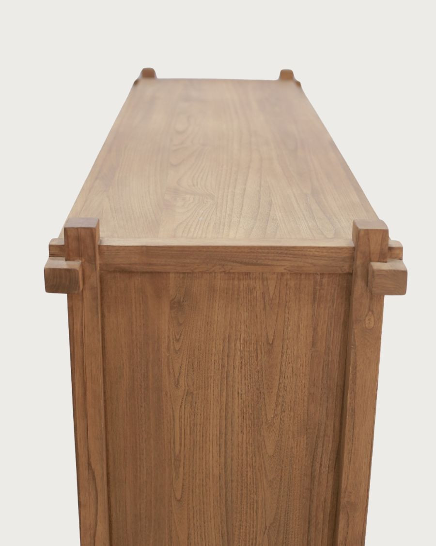 NARA - Large teak wood sideboard 160 cm - Asian style