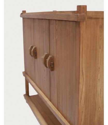 NARA - Credenza grande in legno di teak, 160 cm - Stile asiatico