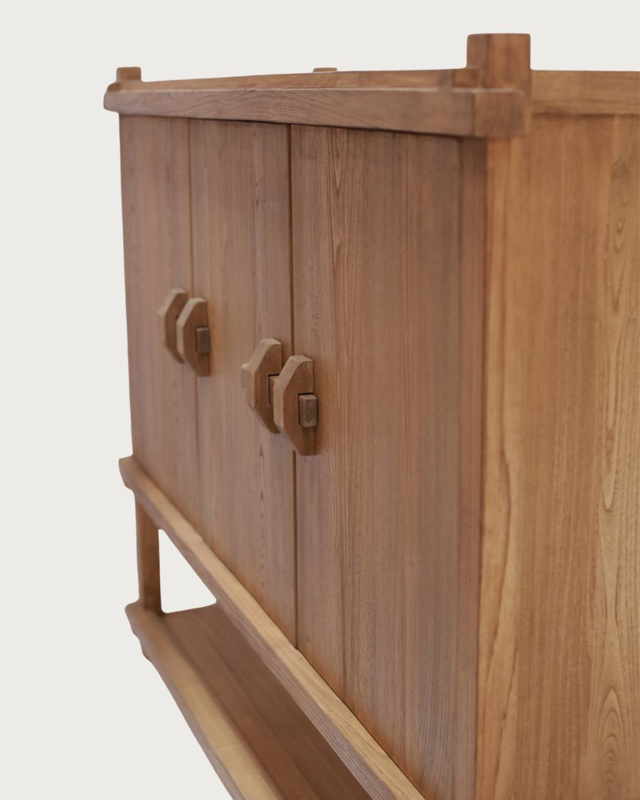 NARA - Gran buffet de madera Sungkai 160 cm - Estilo asiático