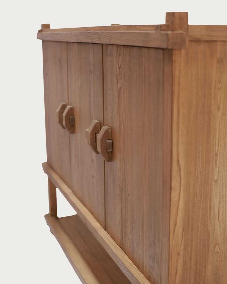 NARA - Großes Sideboard aus Teakholz, 160 cm, im asiatischen Stil