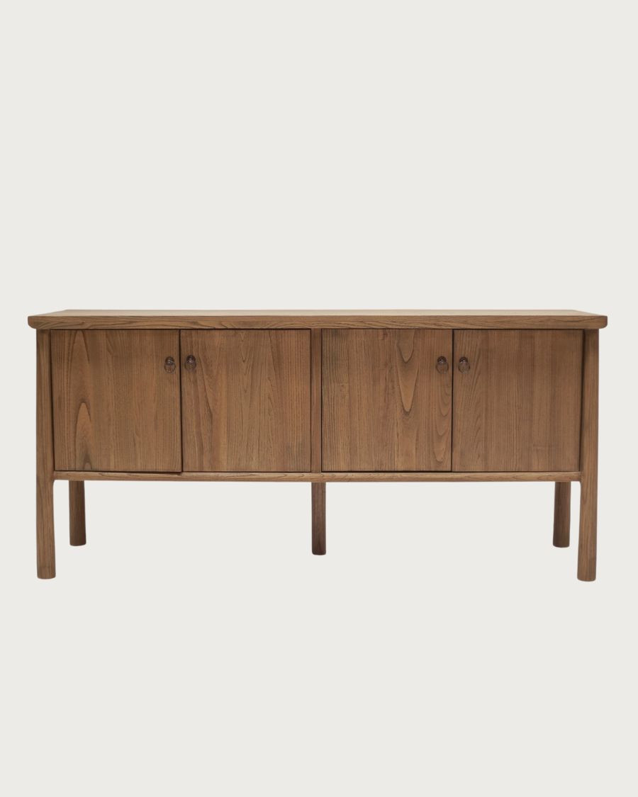 Yara - Aparador de madera maciza de teca de 170 cm