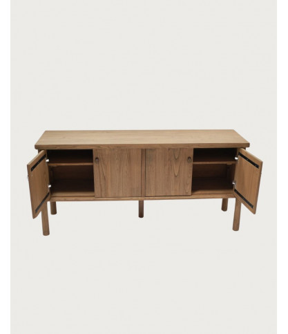 Yara – Sideboard aus massivem Teakholz, 170 cm
