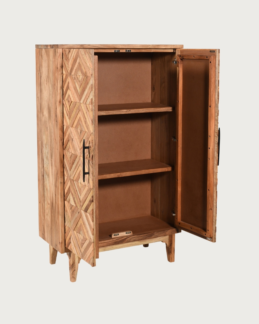 Naya - Armoire en bois massif de manguier