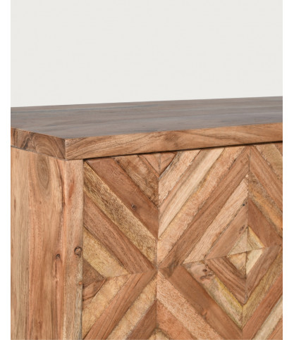 Naya - Solid mango wood cabinet with 2 doors