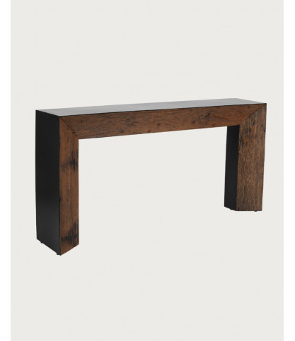 Luma - Consola de madera maciza de mango