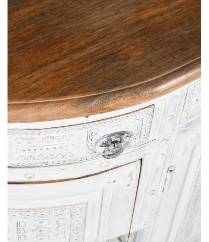 Argo - Dressoir van massief wit mangohout