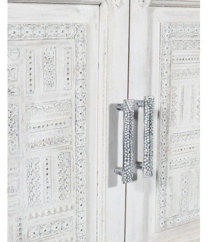 Argo - Credenza in legno massello di mango bianco