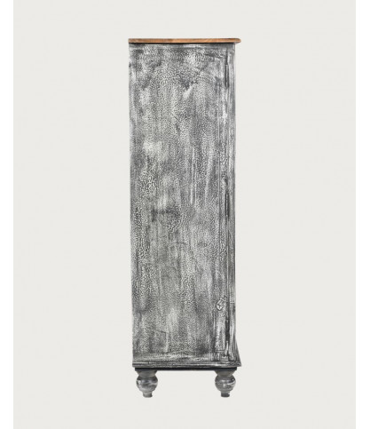 Lotus - Grande armoire en bois de manguier