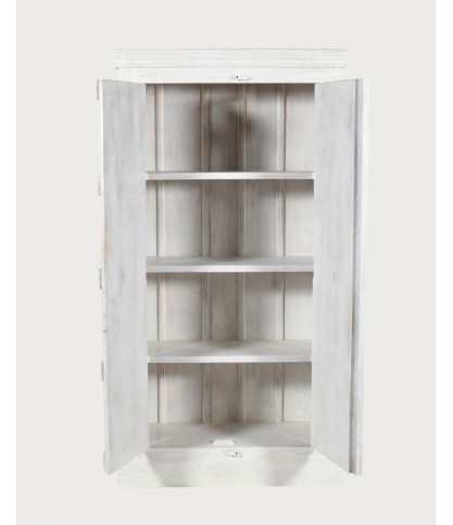 Viva - Carved mango wood 2-door wardrobe