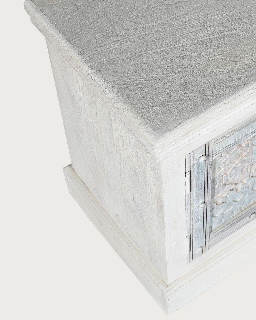 Viva - Meuble TV en manguier massif sculpté 150 cm