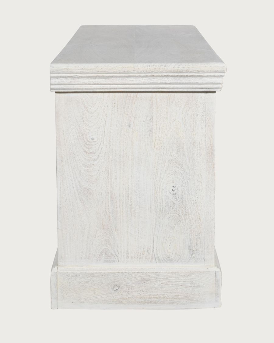 Viva - Meuble TV en manguier massif sculpté 150 cm