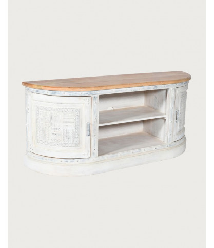Argo - Solid carved mango TV stand 150 cm