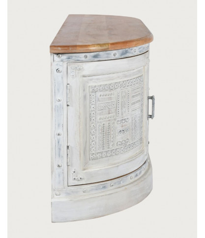 Argo - 150cm Solid Carved Mango Wood TV Stand
