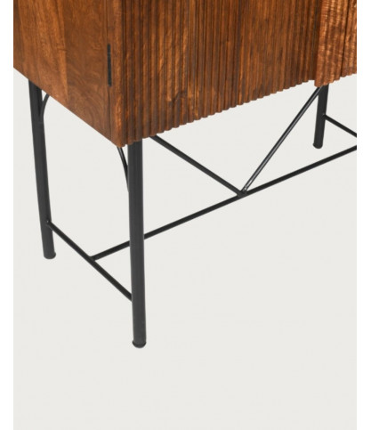 Vorno - Carved mango wood cabinet